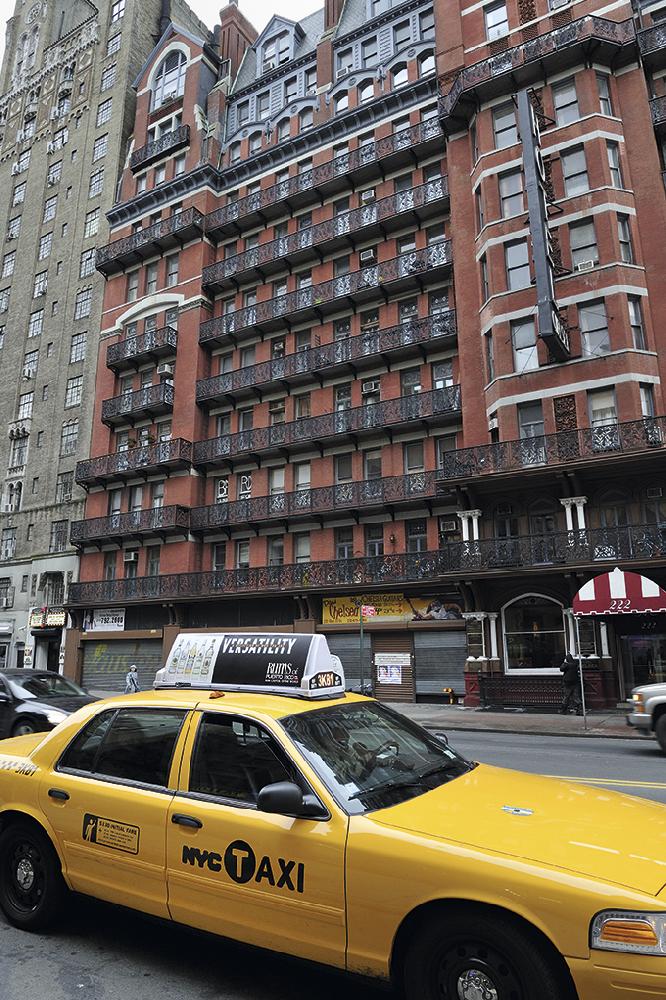 Fachada del Chelsea Hotel en Nueva York