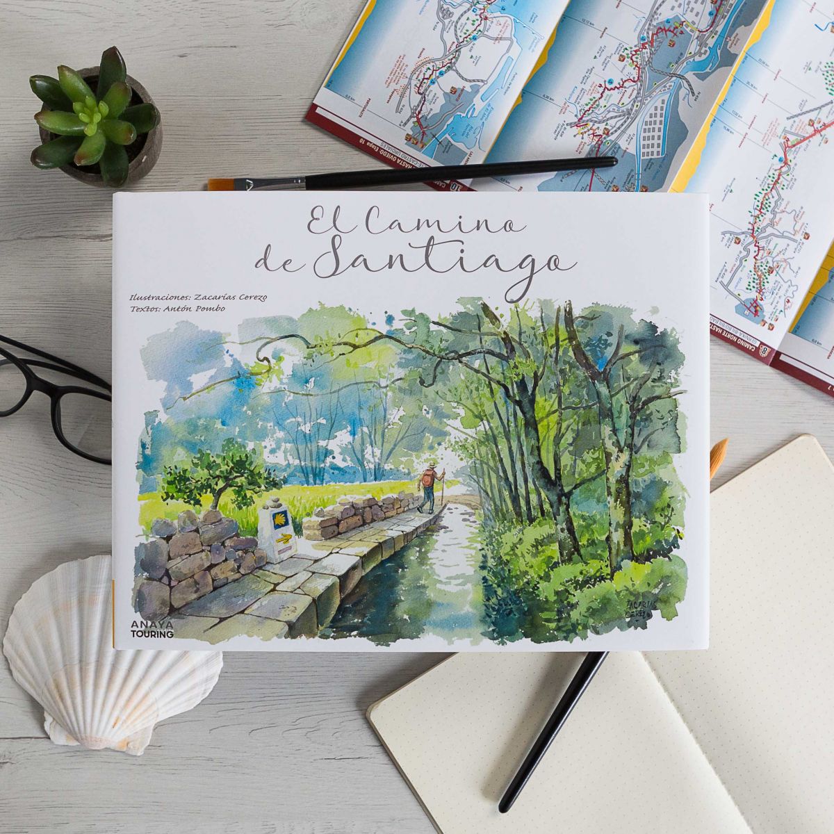 El Camino de Santiago. Acuarelas de viaje de Anaya Touring
