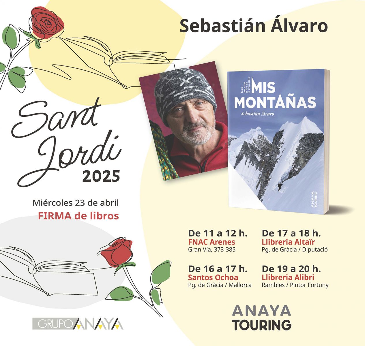 Firma de Sebastián Álvaro, Mis montañas, Anaya Touring