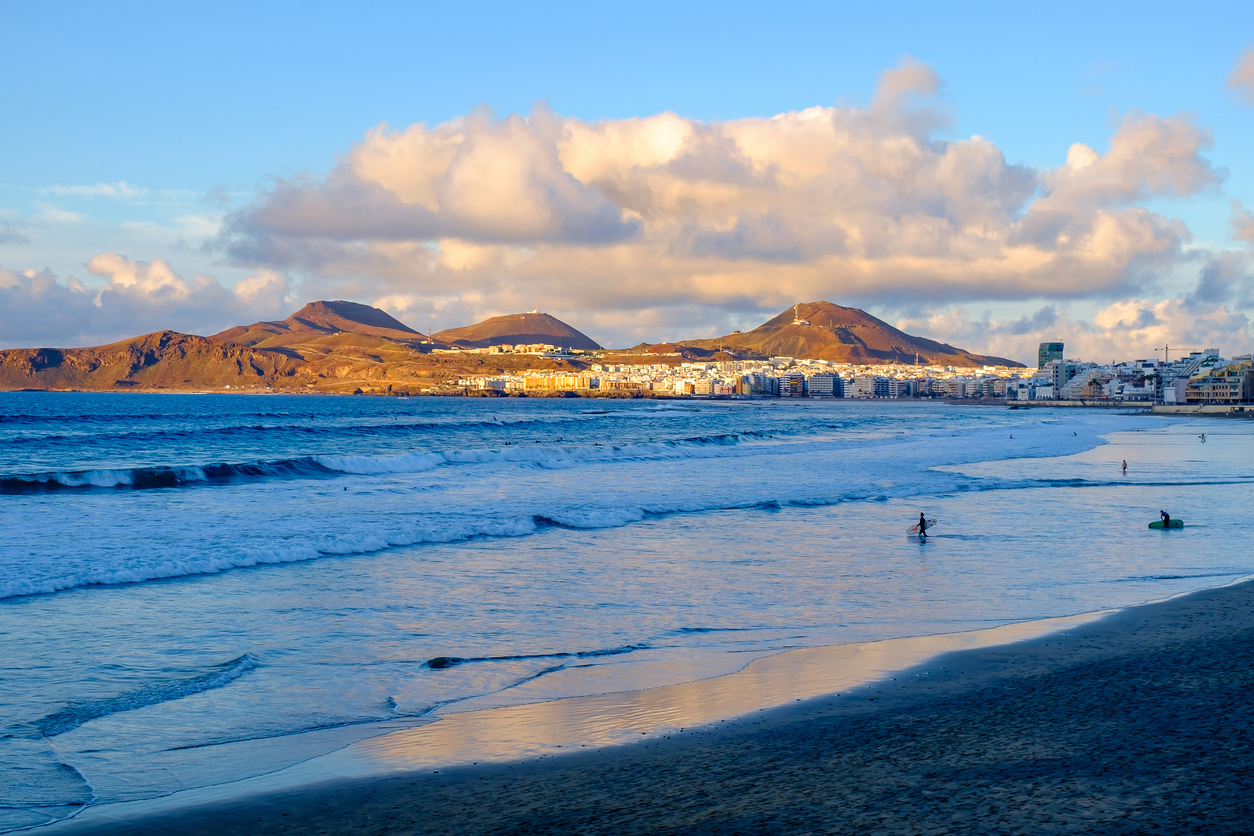 Playa de Las Canteras en Las Palmas de Gran Canaria